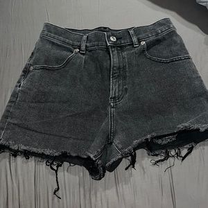 Black Jean shorts